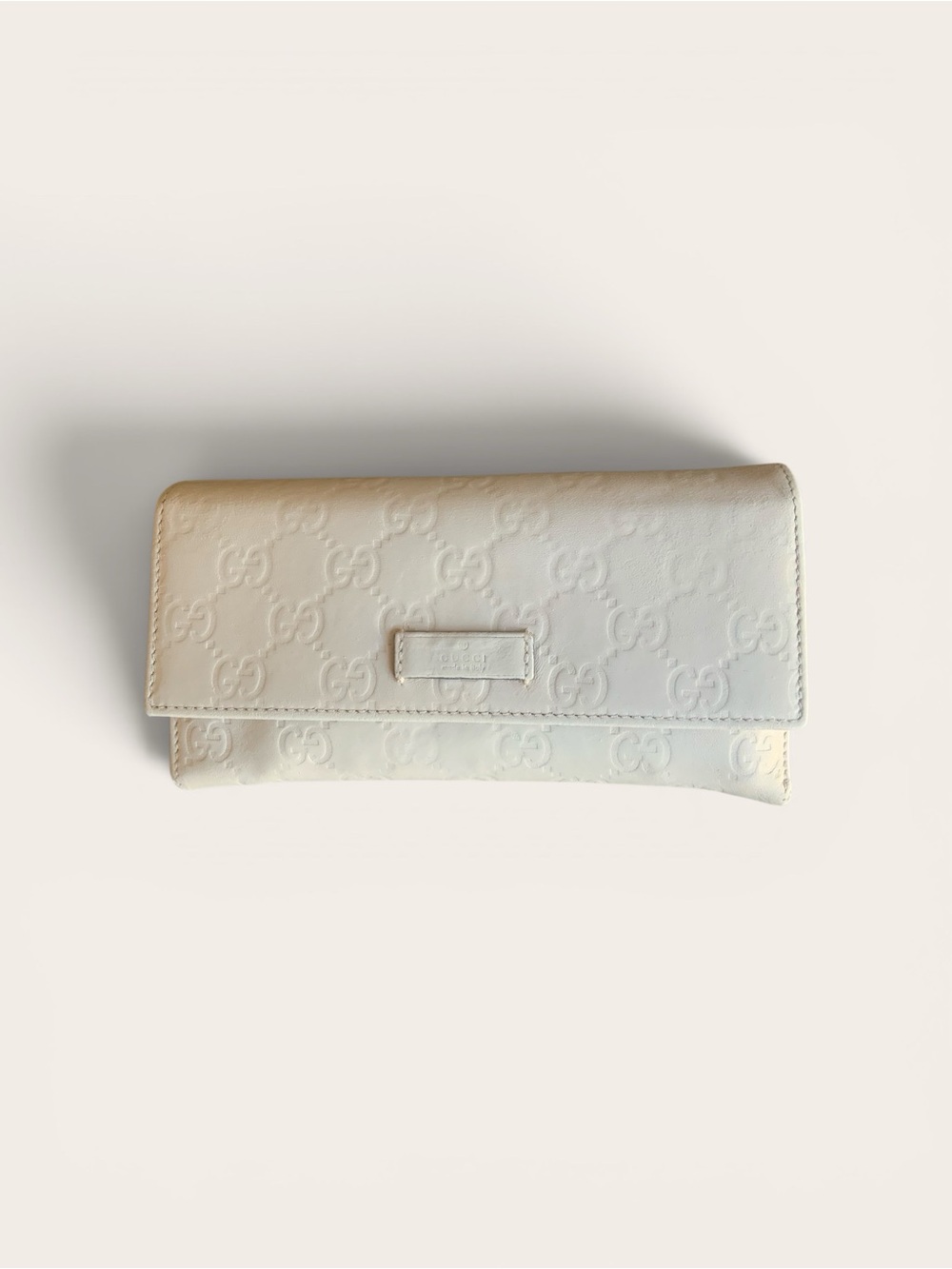 Gucci Ivory Guccissima long wallet - Picture 8 of 15